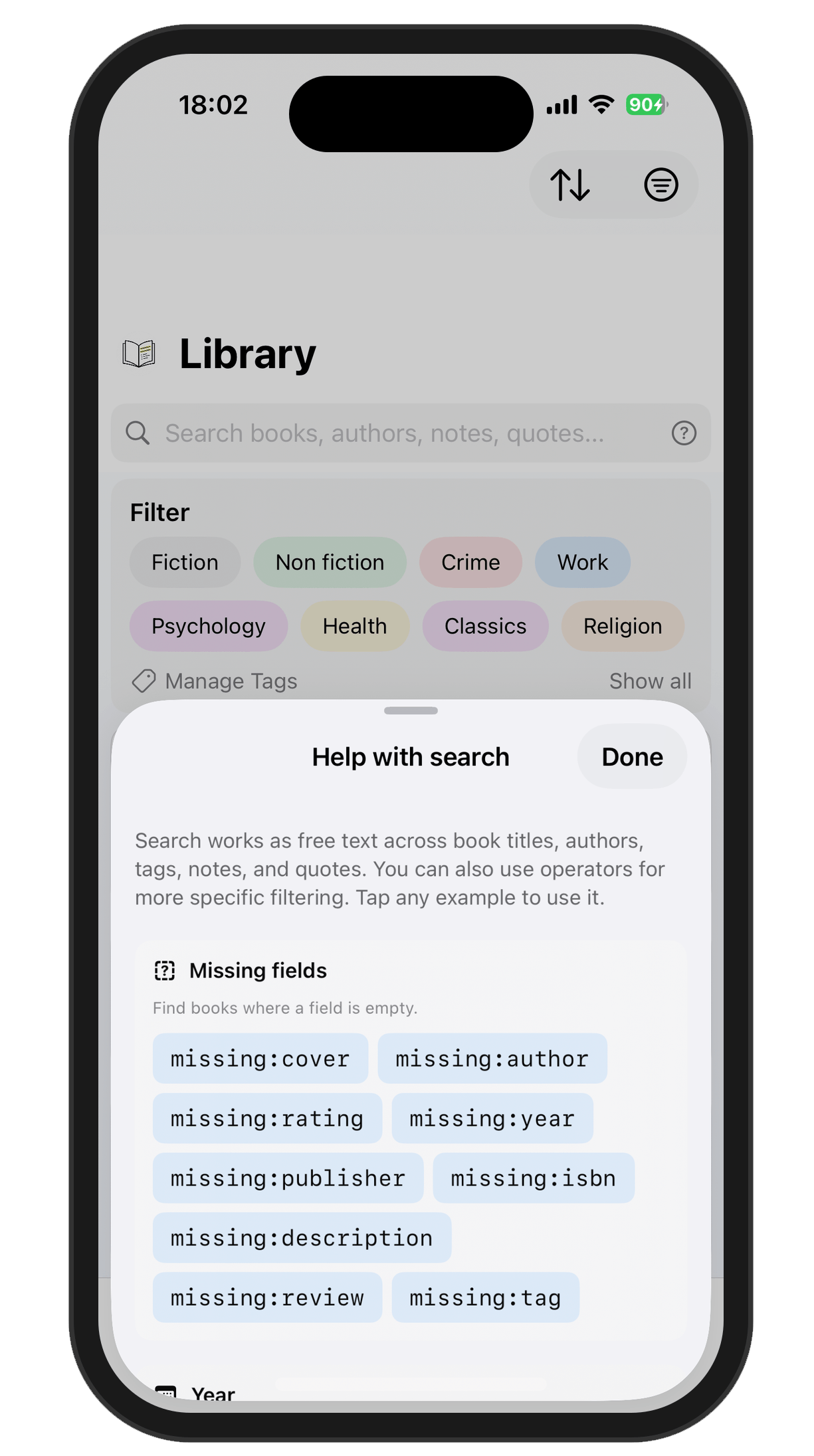 The new approach: status and stars as the visible filter, with search operators available via a clean help sheet